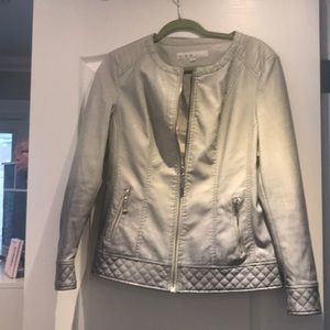 Faux leather jacket